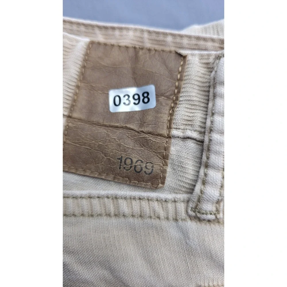 GAP 1969 Jeans Mens 31x 30 Tan Beige Pants Straight Fit Straight Faded Denim